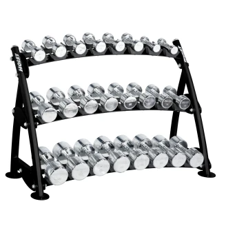 Hoist CF-3462-3 Kolmetasoinen käsipainoteline - 3-Tier Beauty Bell Rack kuva
