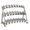 Hoist CF-3462-3 3-Tier Beauty Bell Rack - Kolmetasoinen käsipainoteline